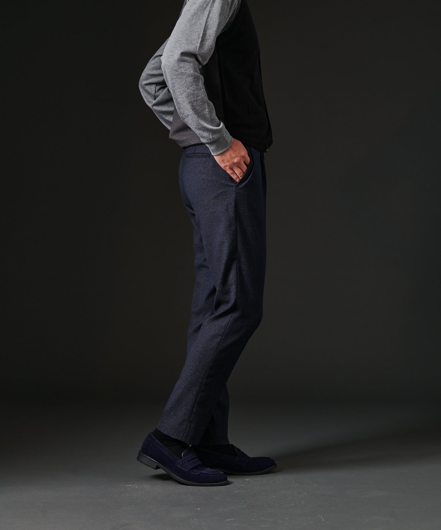 HIROKO KOSHINO LUMILETウールSETUPパンツ